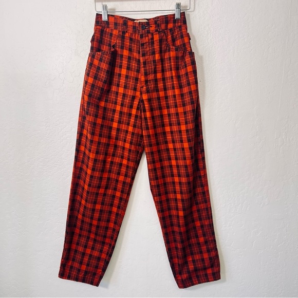 Vintage Janus By Cowden Rust Plaid Western Pant 8 - Picture 3 of 9